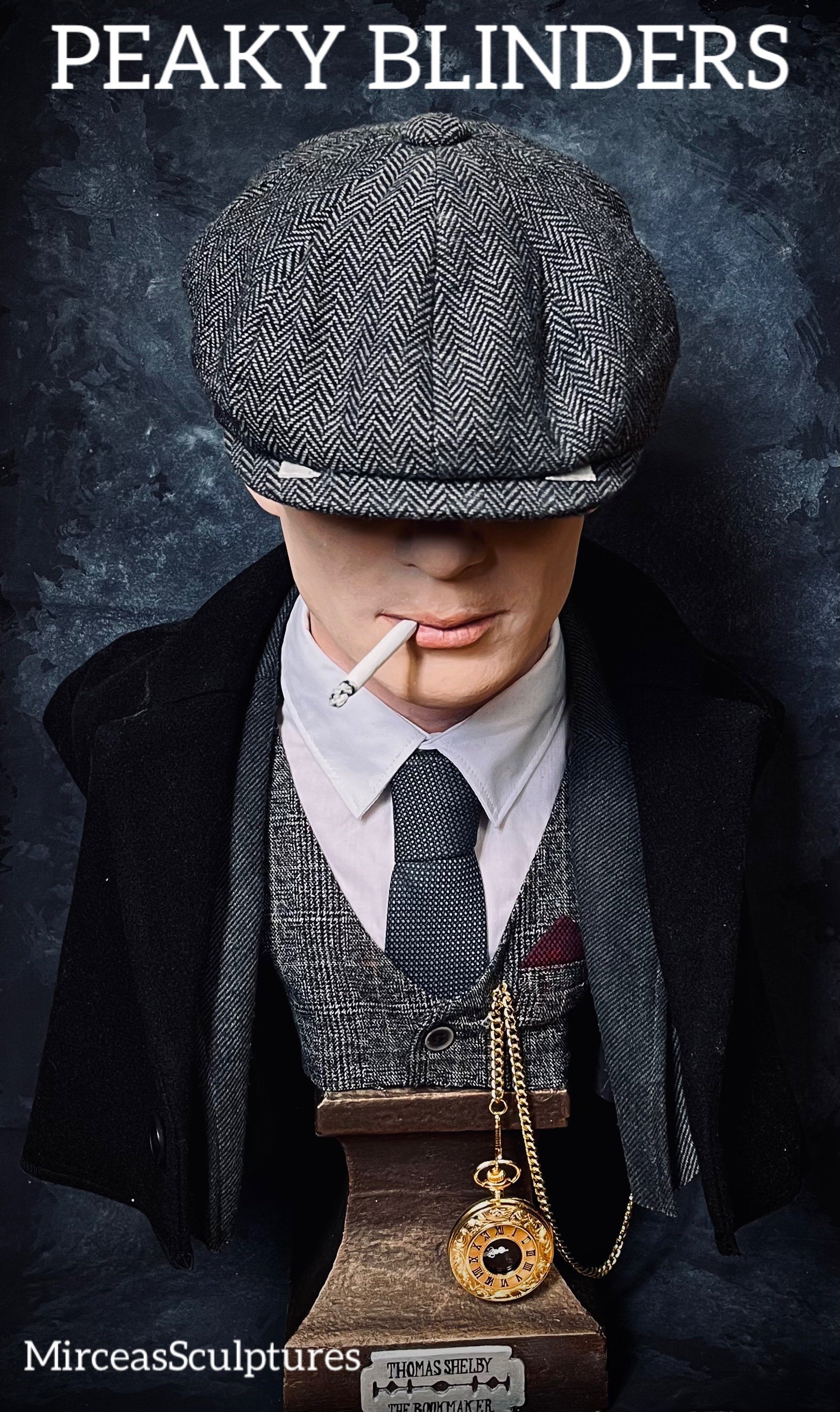 Thomas Shelby Skulptur | PEAKY BLINDERS - 21“ Höhe (55 cm)