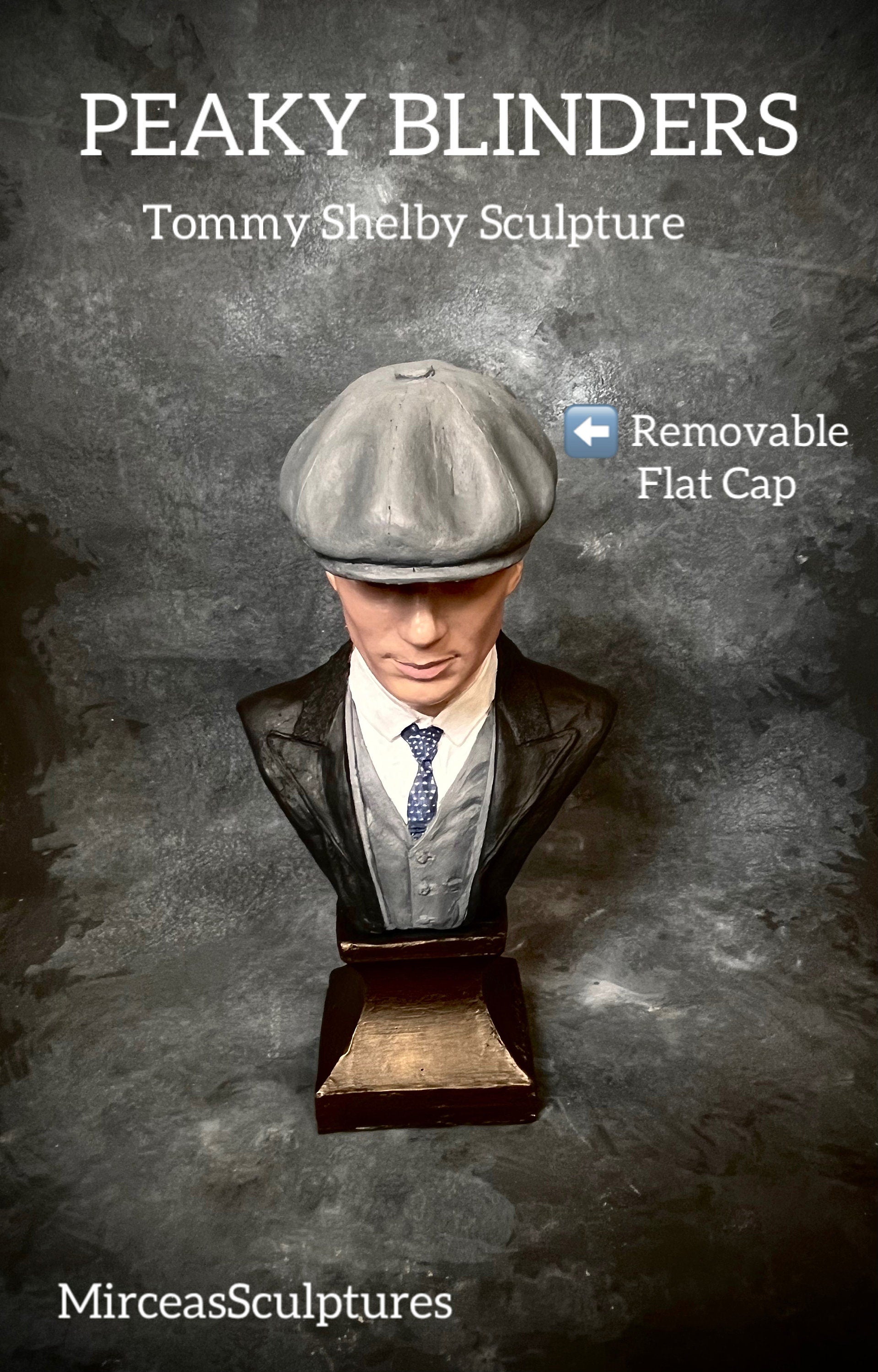 Tommy Shelby Skulptur | PEAKY BLINDER - 10,2 “Höhe (26 cm)