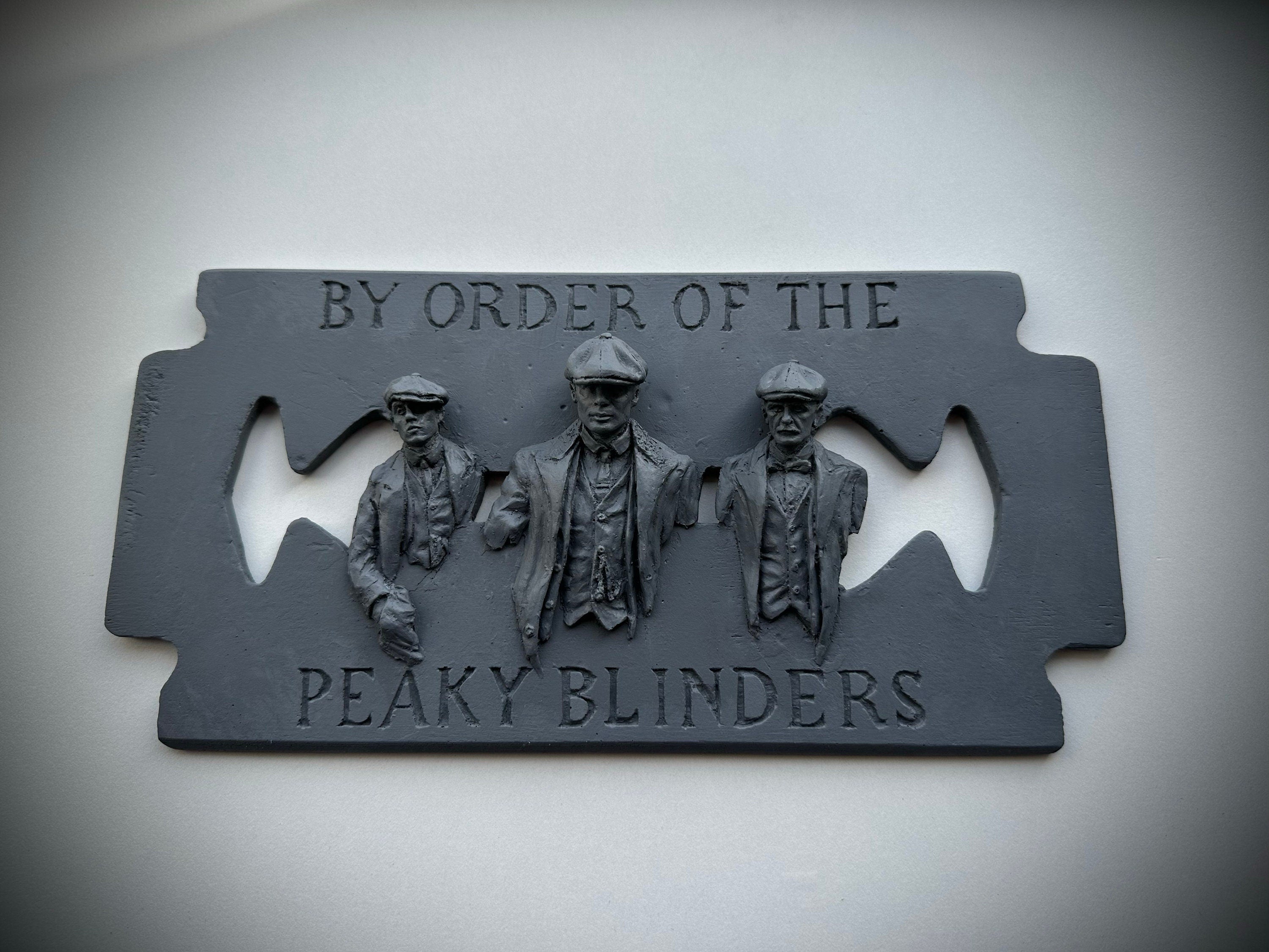 PEAKY BLINDERS RAZORBLADE | Handmade Art | 27cm x 13,5 cm x 3cm I Ready To Hang