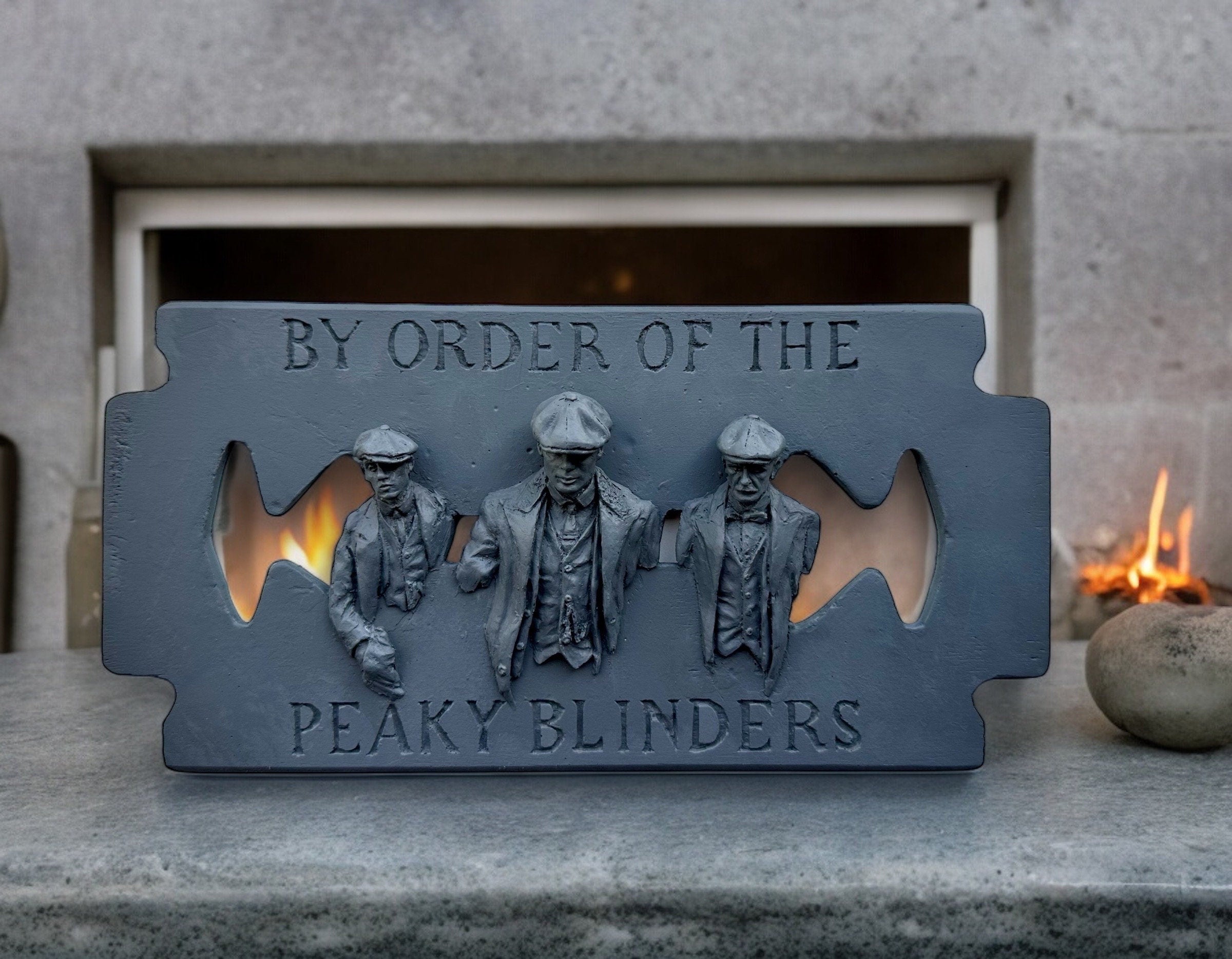 PEAKY BLINDERS RAZORBLADE | Handmade Art | 27cm x 13,5 cm x 3cm I Ready To Hang