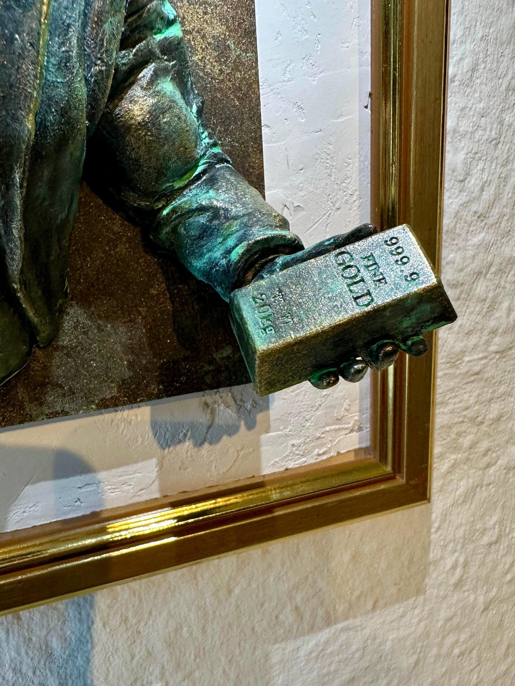 Stock Market Bull Fitness & Finance | Wall Art for Wealth / Health |Handmade Relief for Entrepreneurs and Investors