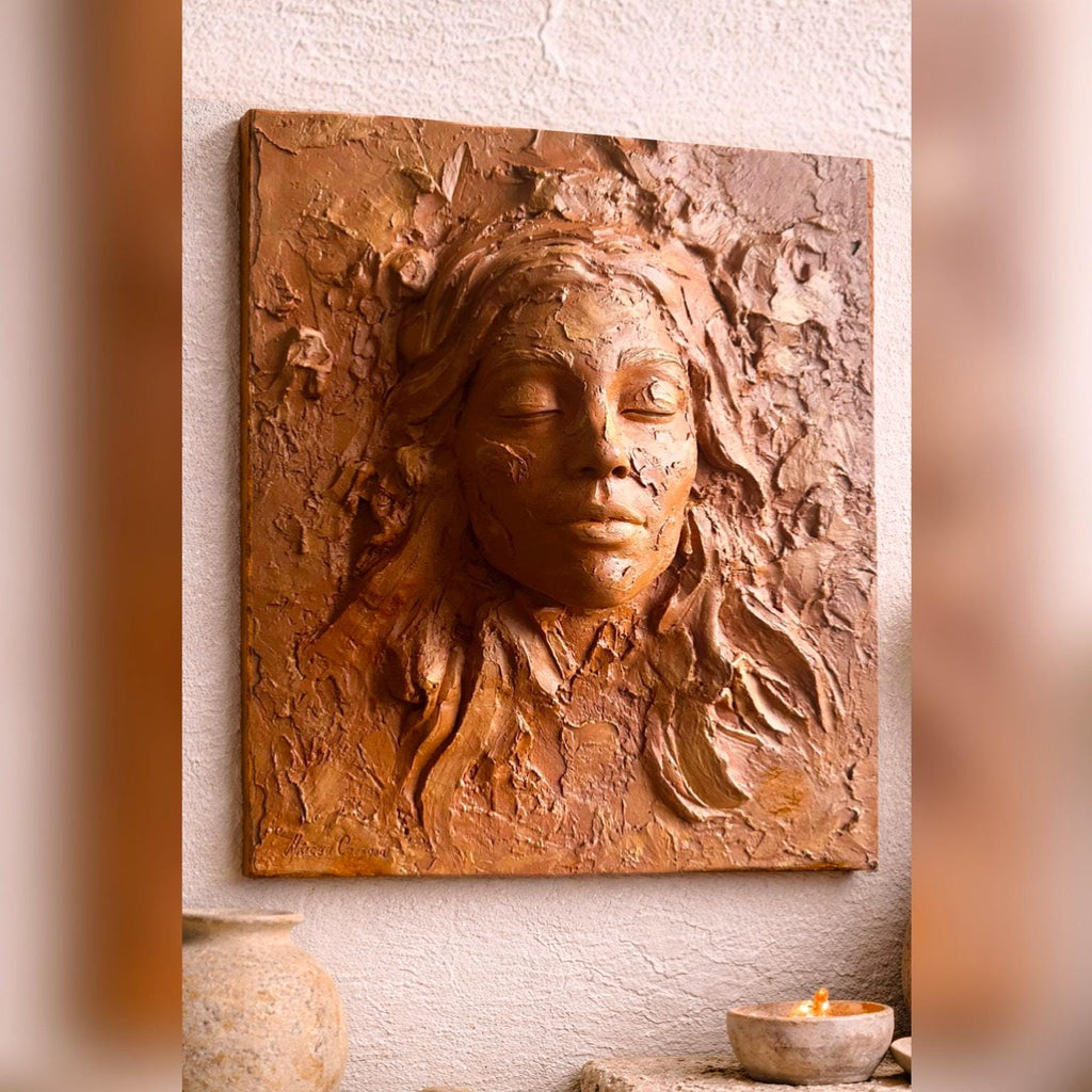 Handmade 3D Wall Art “Becoming“ | Sculptural Decor | Different Colors Available