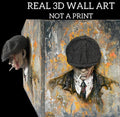 Tommy Shelby 3D Relief Art | Handmade Peaky Blinders Wall Decor