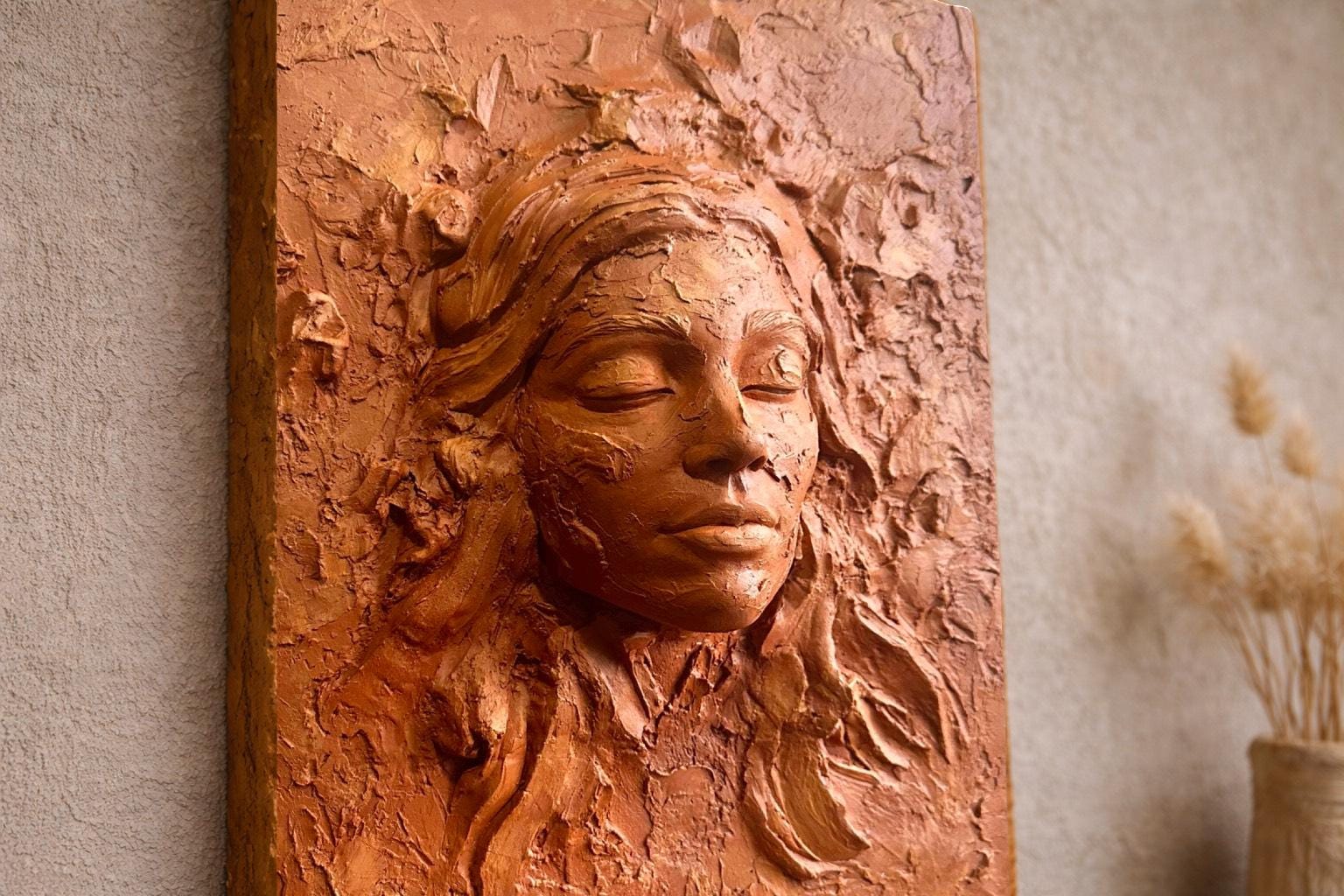 Handmade 3D Wall Art “Becoming“ | Sculptural Decor | Different Colors Available